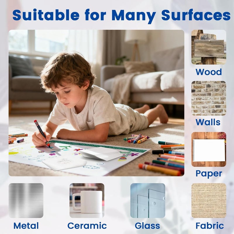Amrules 65 Pcs Painting Stencils, Shower Theme Drawing Templates Set for Crafts, Reusable DIY Art Stencil Sets for Wood, Walls, Cards, Fabrics, Rocks and Home Decoration, 4 x 4 Inch - Image 5